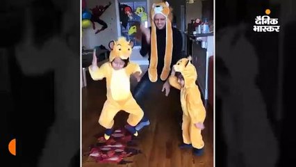 रितेश और उनके बेटों ने लिया बाला चैलेंज