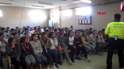 Tekirdağ malkara'da öğrencilere trafik eğitimi