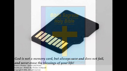 God is not a memory card, but always save and does not fail! [Quotes and Poems]