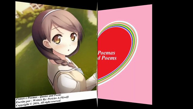 No meu diário, tem um coração desenhado, é o meu amor por você! [Frases e Poemas]