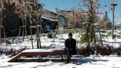 Erzurum beyaza büründü-2