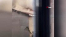 Ümraniye'de 4 katlı bir binanın çatısında yangın çıktı.