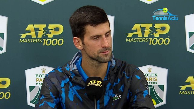 Rolex Paris Masters 2019 - Novak Djokovic : Je ne vais pas révéler mes tactiques