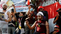 ساحات التظاهر في العراق مكان جمع النساء الثكالى وضحايا البطالة