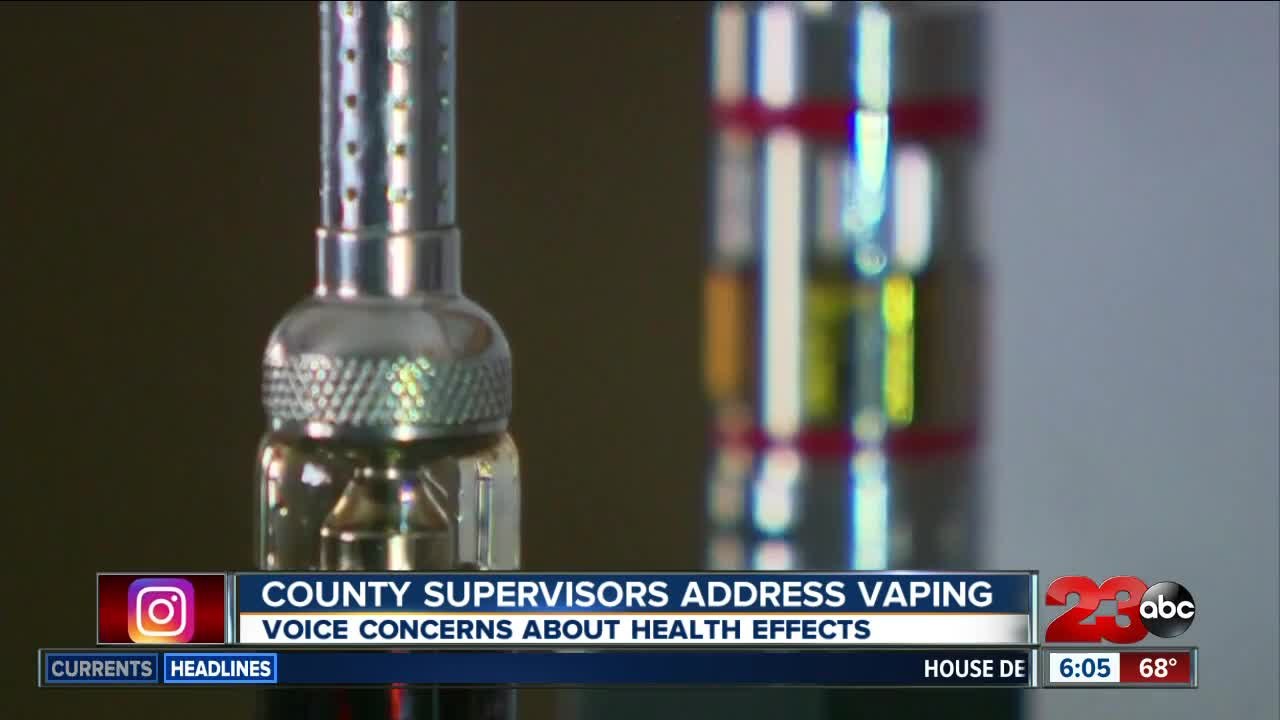 Kern County Public Health gives Board of Supervisors presentation on vaping and tobacco