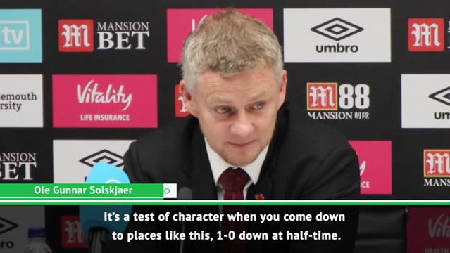 Man United players need to respond to test of character - Solskjaer