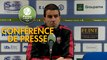 Conférence de presse FC Chambly - EA Guingamp (1-5) : Bruno LUZI (FCCO) -  (EAG) - 2019/2020