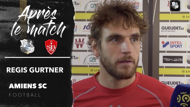 Après le match Amiens SC - Stade Brestois, Régis Gurtner