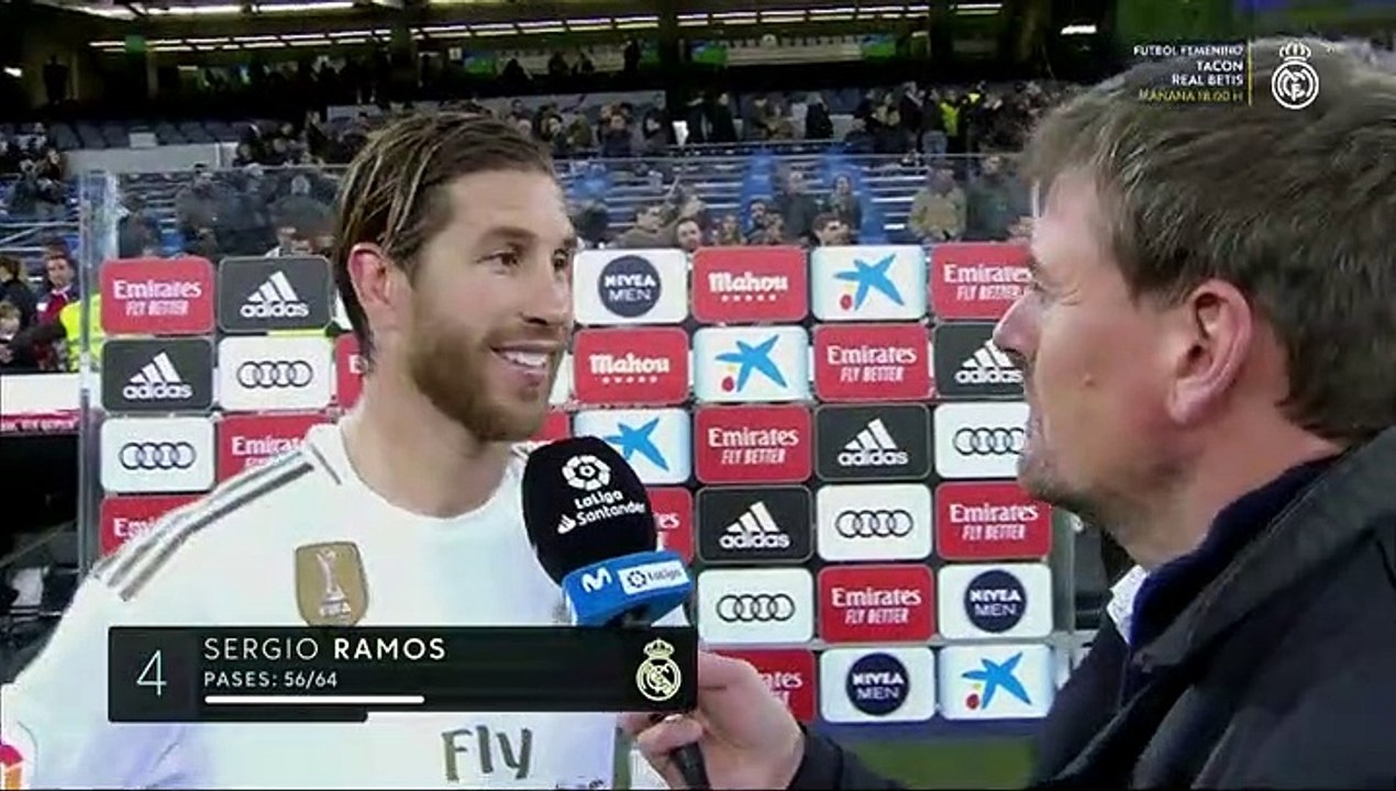 Sergio Ramos, sobre el penalti no señalado: "Yo veo que el balón le da en la mano a Feddal"