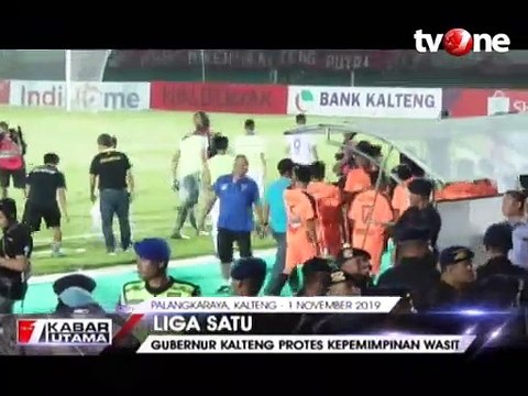 Protes Wasit, Gubernur Kalteng Lempar Botol