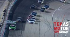 Watch Cole Custer make a insane save on a wild Texas restart