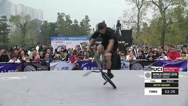 Moto Sasaki | 1st place – UCI BMX Flatland World Cup Final | FISE Chengdu 2019