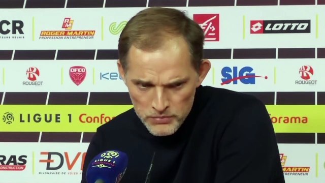 Football - Ligue 1 - Thomas Tuchel en conférence de presse après la défaite du PSG contre Dijon