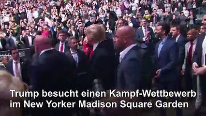 Trump zum zweiten Mal binnen einer Woche öffentlich ausgebuht