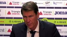 Football - Ligue 1 - Rudi Garcia en conférence de presse après la victoire de l'Olympique Lyonnais