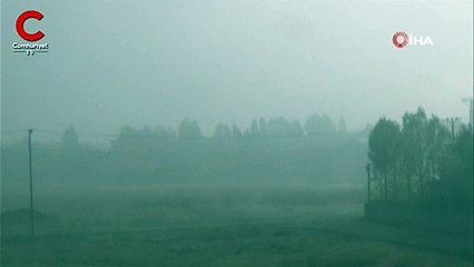 Görüntüler bu sabah saatlerinde kaydedildi... Ekipler uyardı