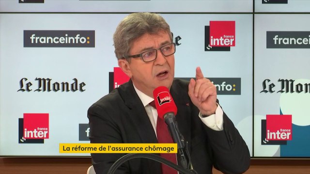 Jean-Luc Mélenchon sur la réforme de l'assurance chômage : C'est une humiliation pour des milliers de chômeurs qui demanderaient à travailler et qui n'ont pas de boulot. (...) Madame Pénicaud est une personne blessante.
