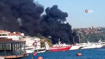Beşiktaş Bebek'te bir yatta yangın çıktı. Olay yerine itfaiye ekipleri sevk edildi