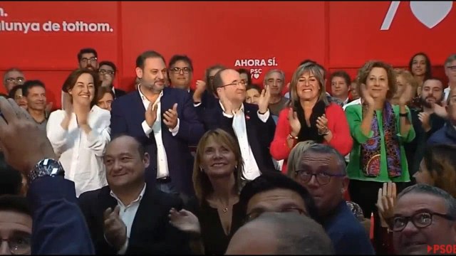 Ábalos en un acto con Iceta en Sant Joan Despí