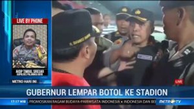Kapolres Palangka Raya Ceritakan Kronologi Gubernur Kalteng Lempar Botol ke Stadion