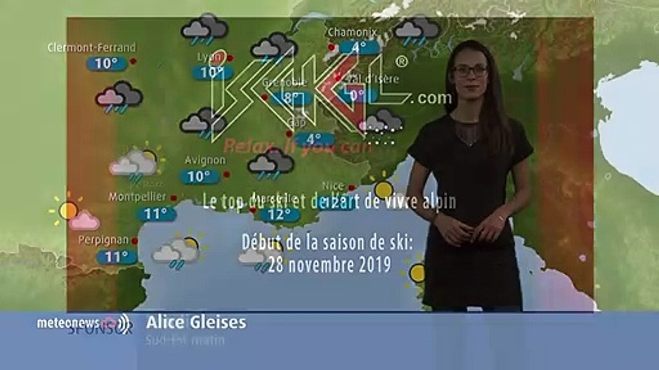 Votre météo de ce lundi 4 novembre : la pluie persiste toute la journée