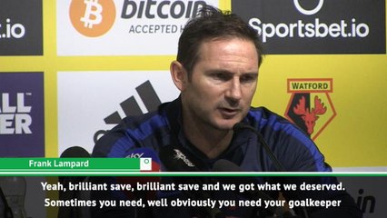 Lampard hails 'brilliant' Kepa save