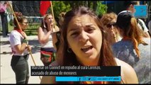 Marcha en Gonnet contra el cura Lorenzo, acusado de abuso de menores