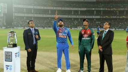 IND vs BAN 1st t20 : Bangaldesh opted to field after winning the toss