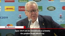 Japan 2019 lauded as 'greatest' Rugby World Cup