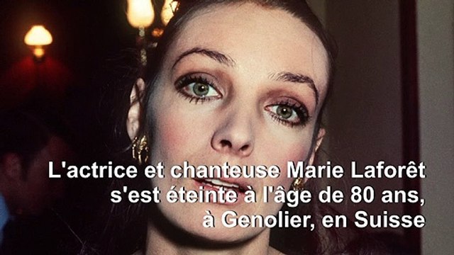 Décès à 80 ans de la chanteuse et actrice Marie Laforêt, la fille aux yeux d'or
