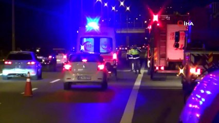 Silivri’de kepek yüklü tırın lastikleri alev aldı