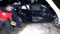 Kocaeli'de kaza yapan otomobil 60 metrelik uçuruma yuvarlandı: 1 yaralı