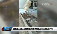 Diduga Karena Proyek Trotoar, Kabel Bawah Tanah di Cikini Terbakar