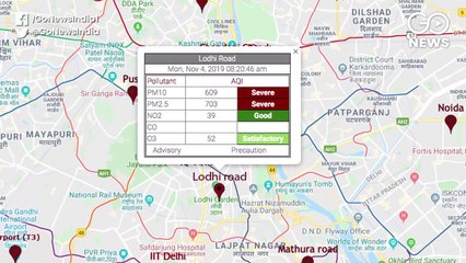 दिल्ली-एनसीआर में प्रदुषण खतरनाक स्तर के कई इलाकों में AQI 900 के पार