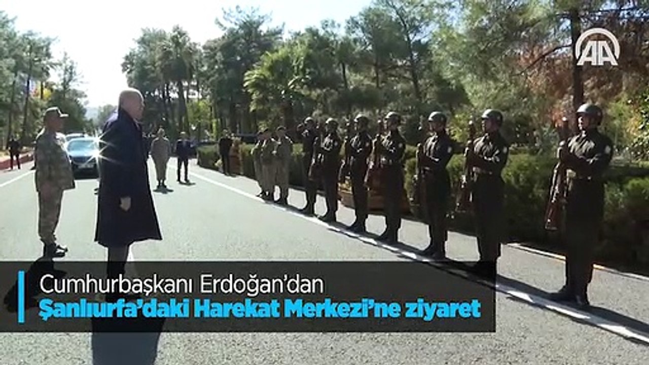 Cumhurbaşkanı Erdoğan'dan Şanlıurfa'daki Harekat Merkezi'ne ziyaret