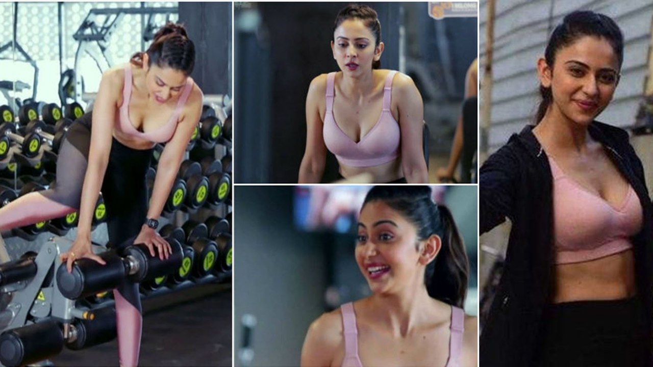 Rakul Preet singh gym photos went to viral on social media.