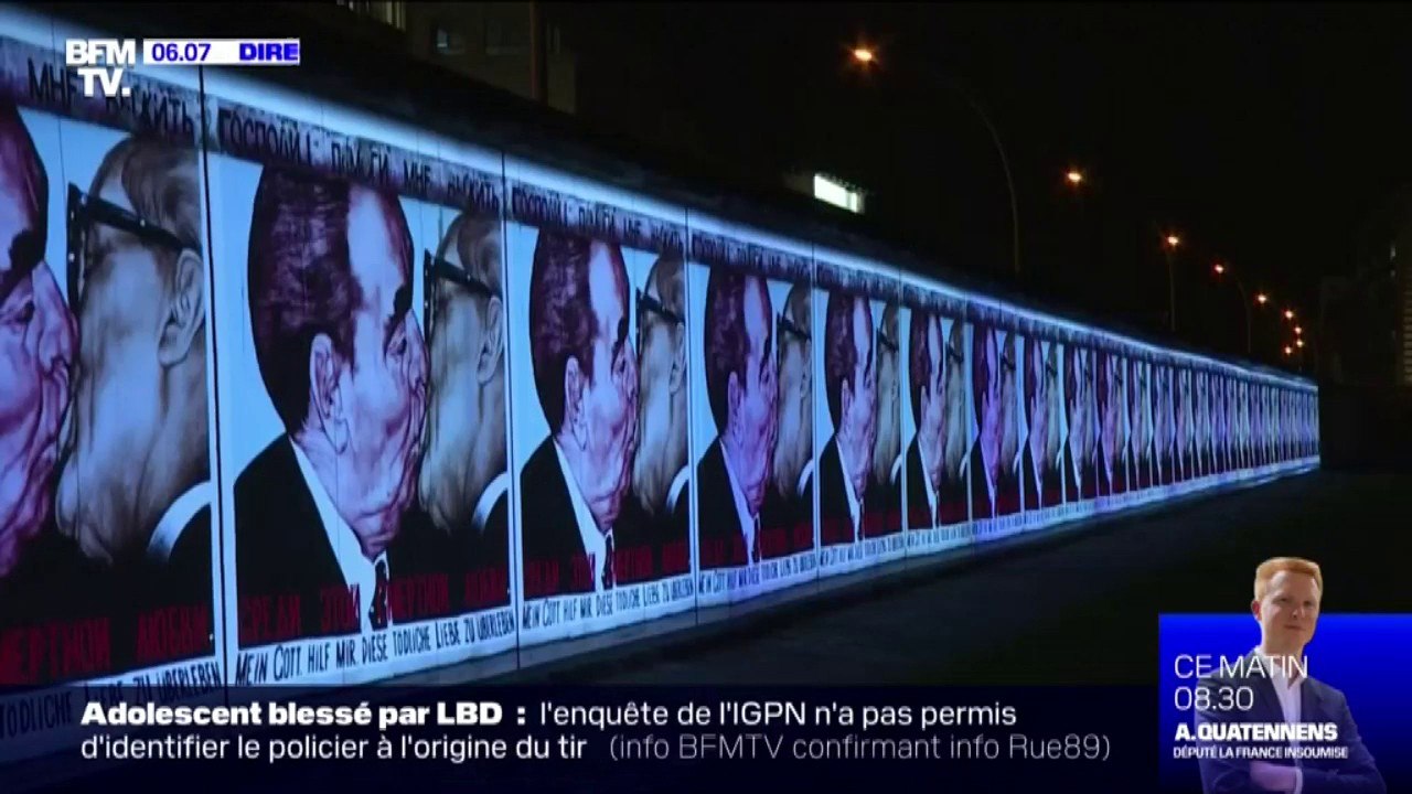 Pour les 30 ans de la chute du Mur de Berlin, la ville allemande illumine plusieurs lieux emblématiques de la Guerre Froide