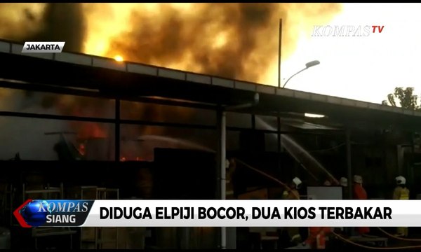 Diduga Elpiji Bocor, 2 Kios di KS Tubun Terbakar
