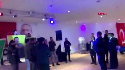 Chp'nin isviçre etkinliğini pkk yandaşları bastı