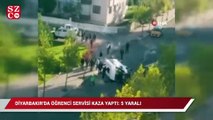 Diyarbakır’da öğrenci servisi kaza yaptı! Yaralılar var