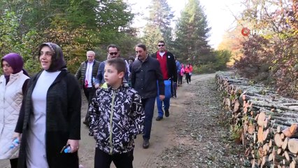 Vali Şentürk ile birlikte iki günde 16 kilometre yürüdüler