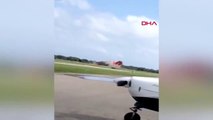 Gösteri uçağı yere çakıldı