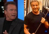 Arnold Schwarzenegger on pranking Sylvester Stallone. Sly reacts !