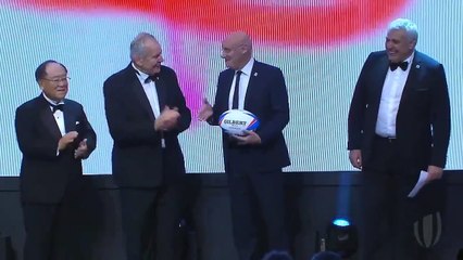 Official handover from Rugby World Cup 2019 to Rugby World Cup 2023