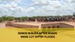 Demos in Bura after roads were cut off by floods
