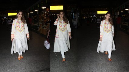 Spotted: Sara Ali Khan at the airport
