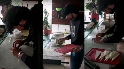 A video in which sudeep preparing special dishes went viral | FILMIBEAT KANNADA