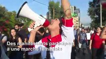 Marche féministe à Beyrouth en soutien aux protestations