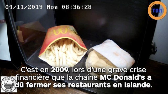 «Je l’ai juste oublié sur une étagère» : découvrez l'agonie d'un burger-frites d'Islande périmé depuis 10 ans