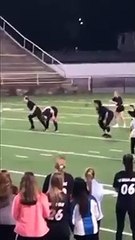 Girls Play Football And One Gets Tackled